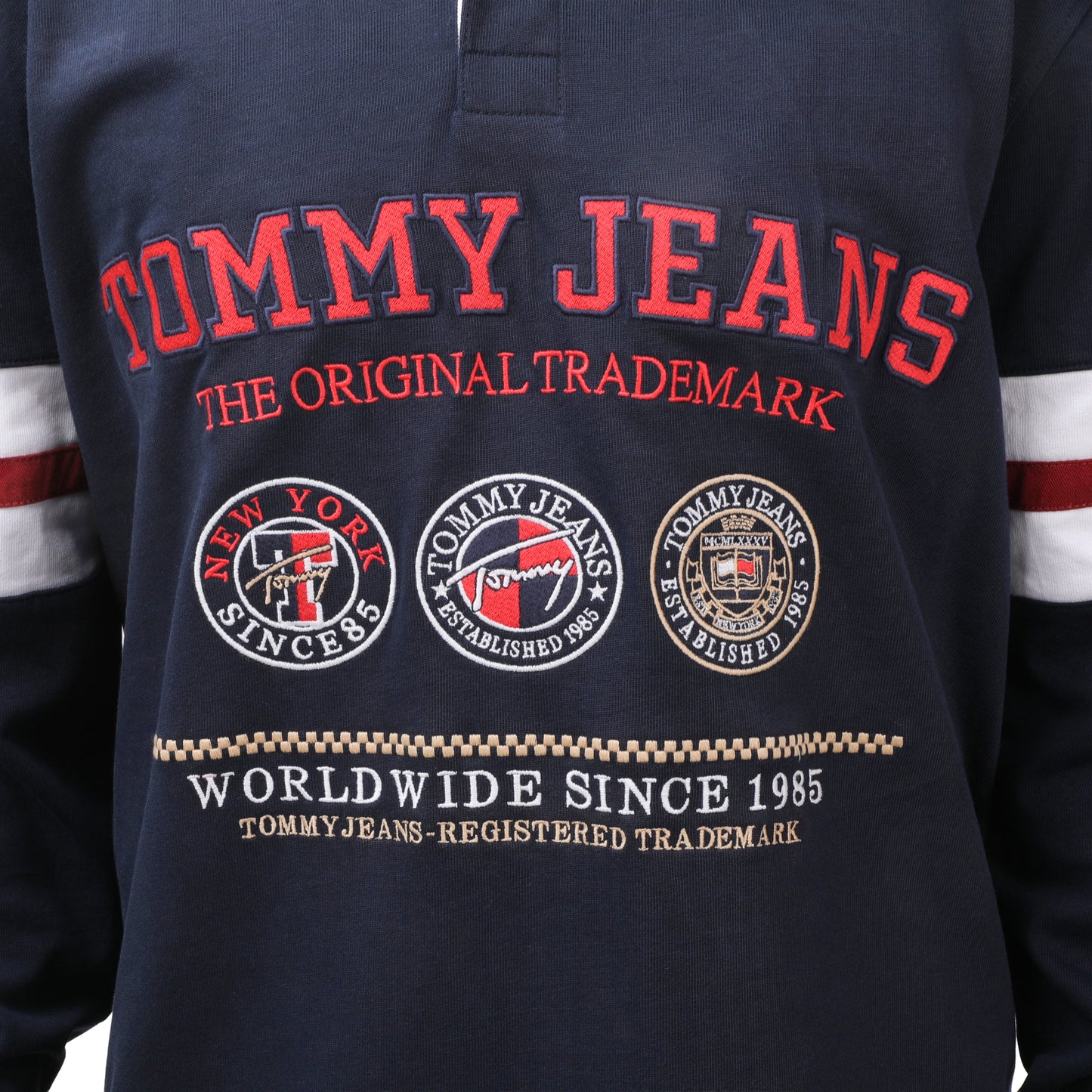 Tommy Jeans Archive Graphic Rugby Polo Shirt Ledger Fit