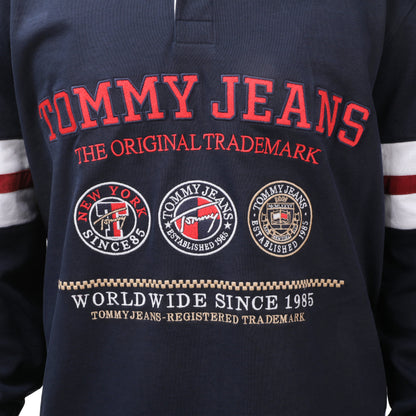 Tommy Jeans Archive Graphic Rugby Polo Shirt Ledger Fit