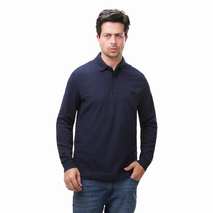 Lacoste Men's Long-Sleeve Slim Fit Polo Shirt
