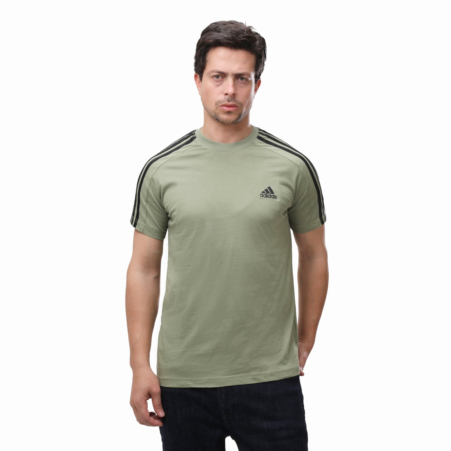 Adidas Essentials 3-Stripes Crewneck Tee