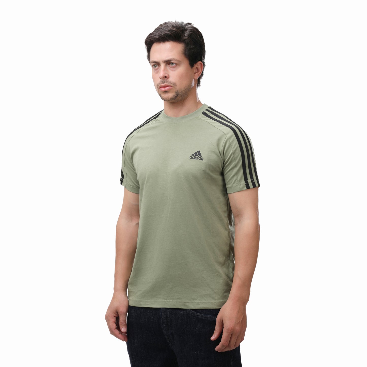 Adidas Essentials 3-Stripes Crewneck Tee