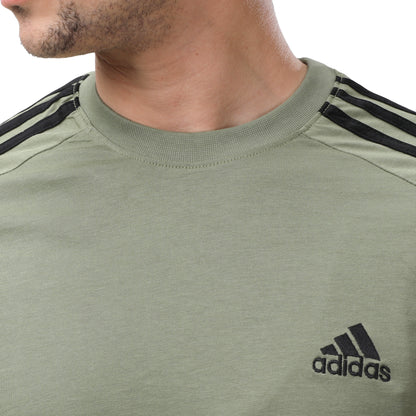 Adidas Essentials 3-Stripes Crewneck Tee