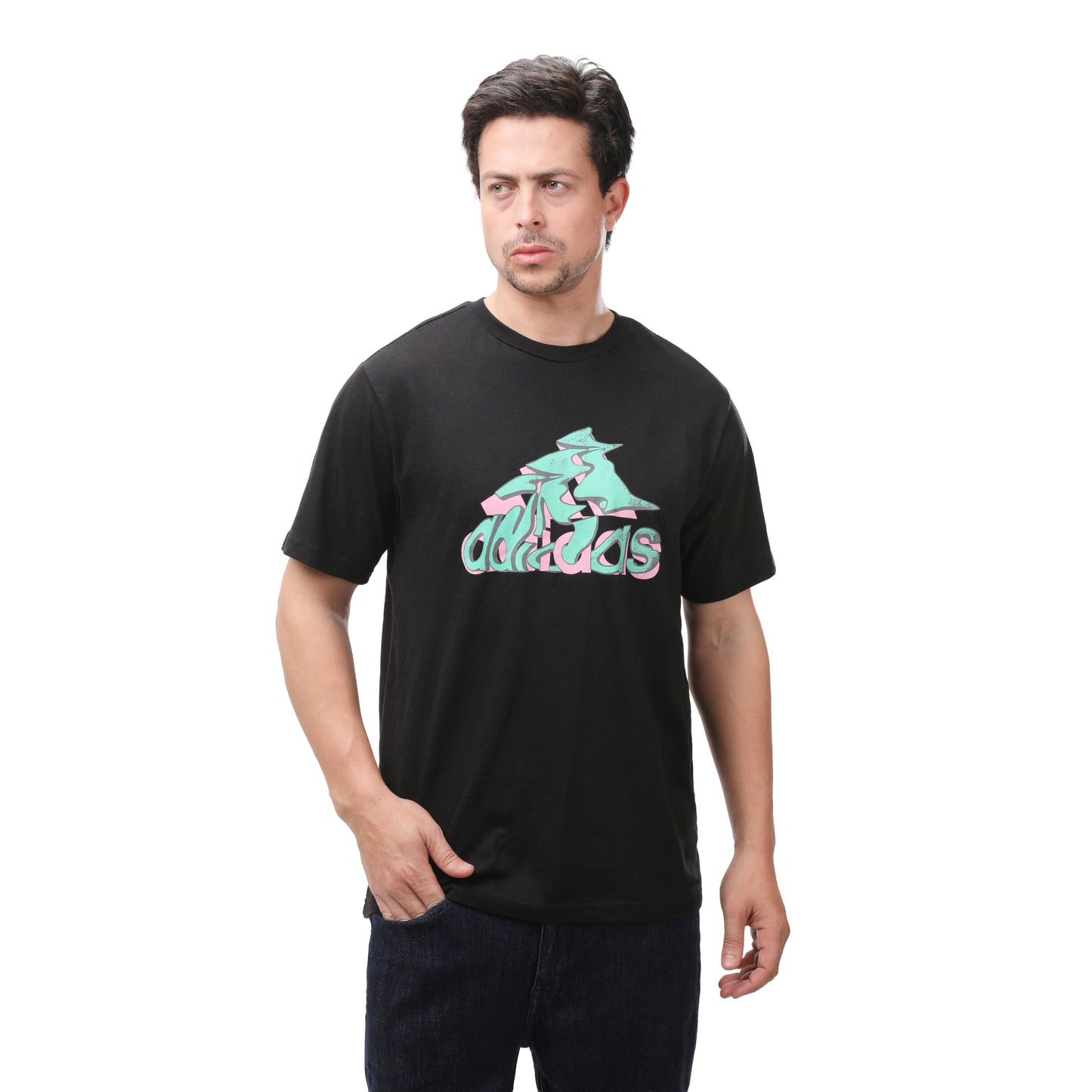 Adidas Sportswear Graffiti Logo Graphic T-Shirt