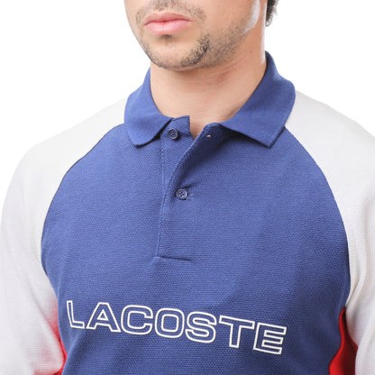 Lacoste Men's Regular Fit Tricolor Block Polo Shirt