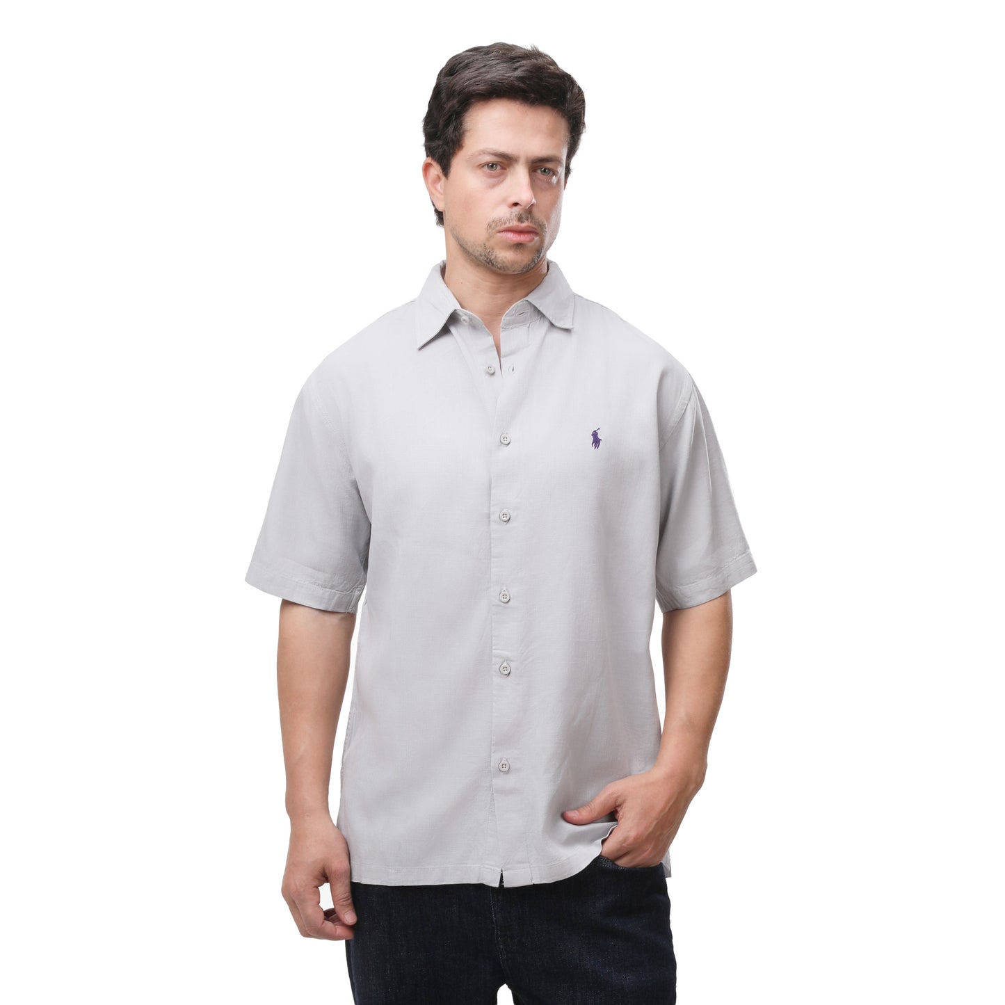 Polo Ralph Lauren Men's Relaxed Fit Linen Shirt - Short Sleeve