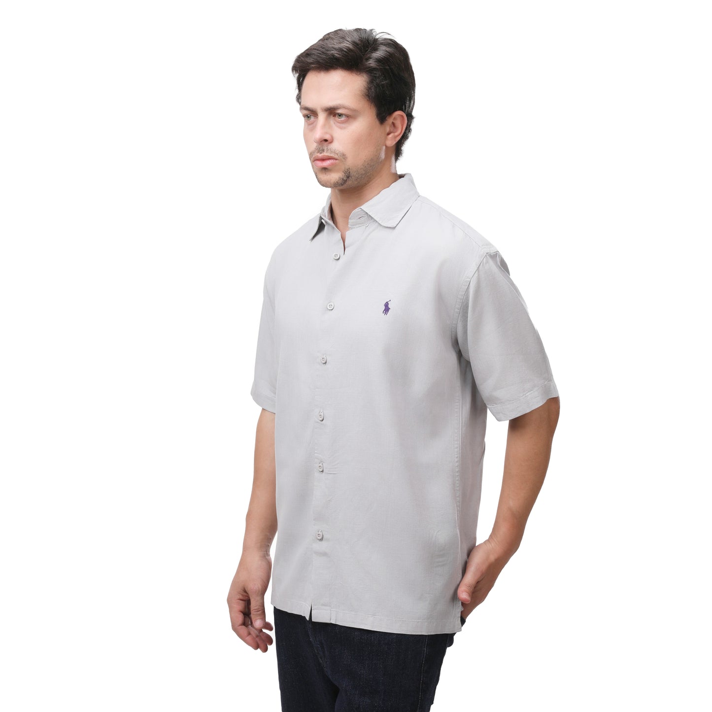 Polo Ralph Lauren Men's Relaxed Fit Linen Shirt - Short Sleeve