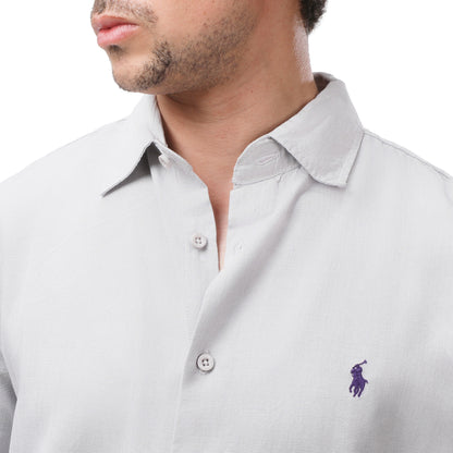 Polo Ralph Lauren Men's Relaxed Fit Linen Shirt - Short Sleeve