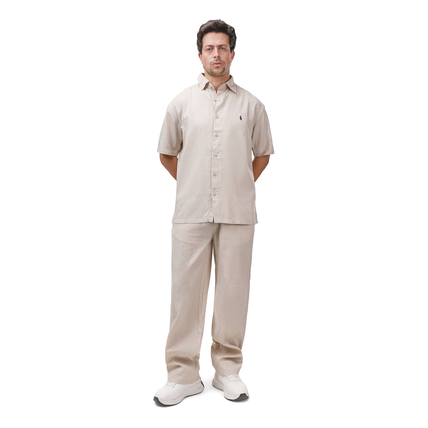 Polo Ralph Lauren Men's Relaxed Fit Linen Shirt - Short Sleeve