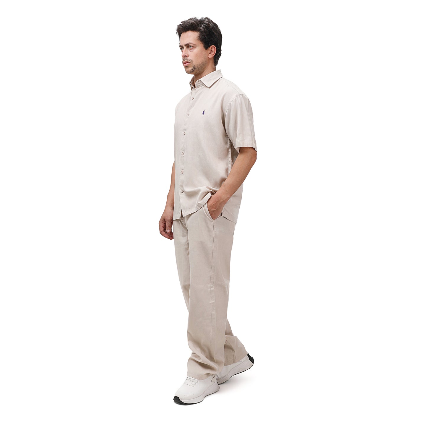 Polo Ralph Lauren Men's Relaxed Fit Linen Shirt - Short Sleeve