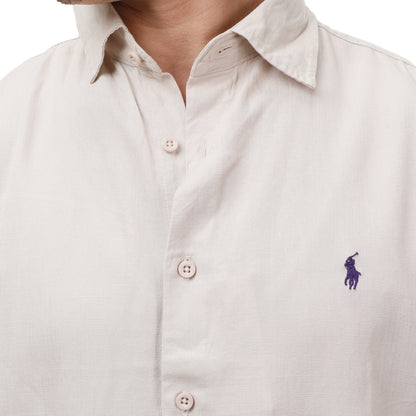 Polo Ralph Lauren Men's Relaxed Fit Linen Shirt - Short Sleeve