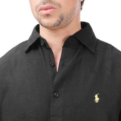 Polo Ralph Lauren Men's Relaxed Fit Linen Shirt - Short Sleeve
