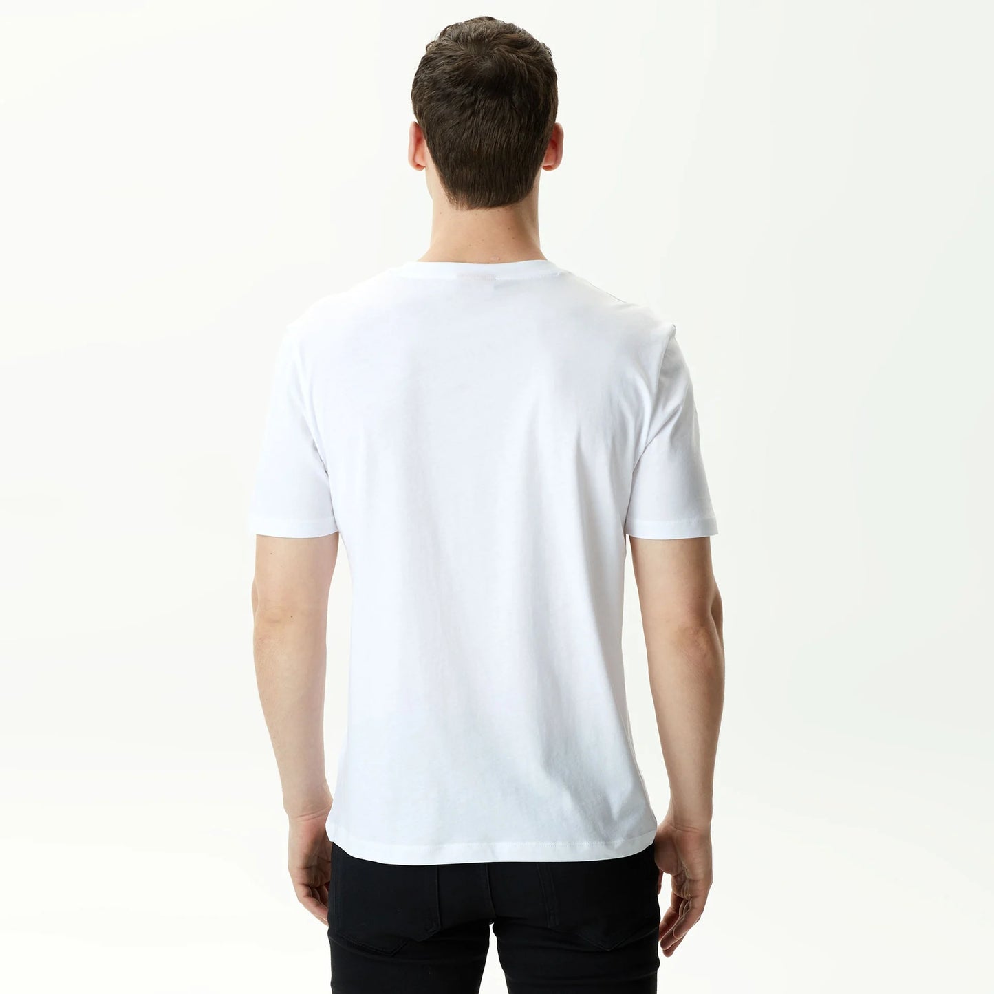 BOSS Men's Core Black 3D Isometric Text Graphic Luxury T-Shirt