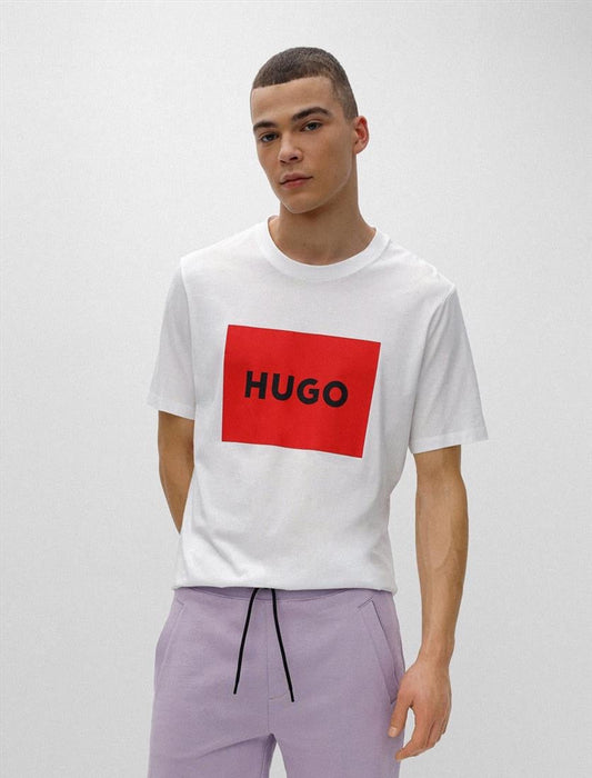 HUGO T-SHIRT WITH PRINT LOGO - Regular Fit
