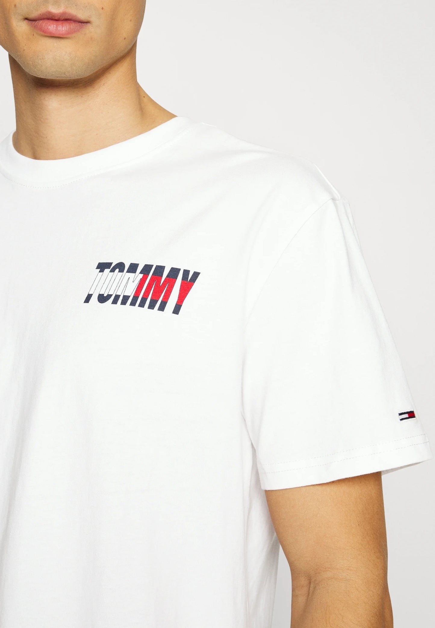 Tommy Jeans Double-Sided Flag Logo Crewneck T-Shirt