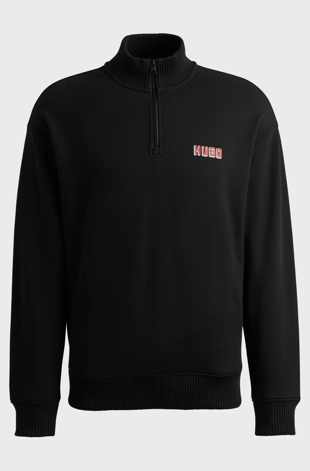 HUGO Men's Quarter-Zip High-Line Red