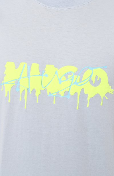HUGO Men's Tonal Embroidered Logo Luxury T-Shirt