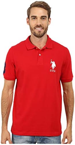 U.S. Polo Assn. Men's Big Logo Placket Polo Shirt