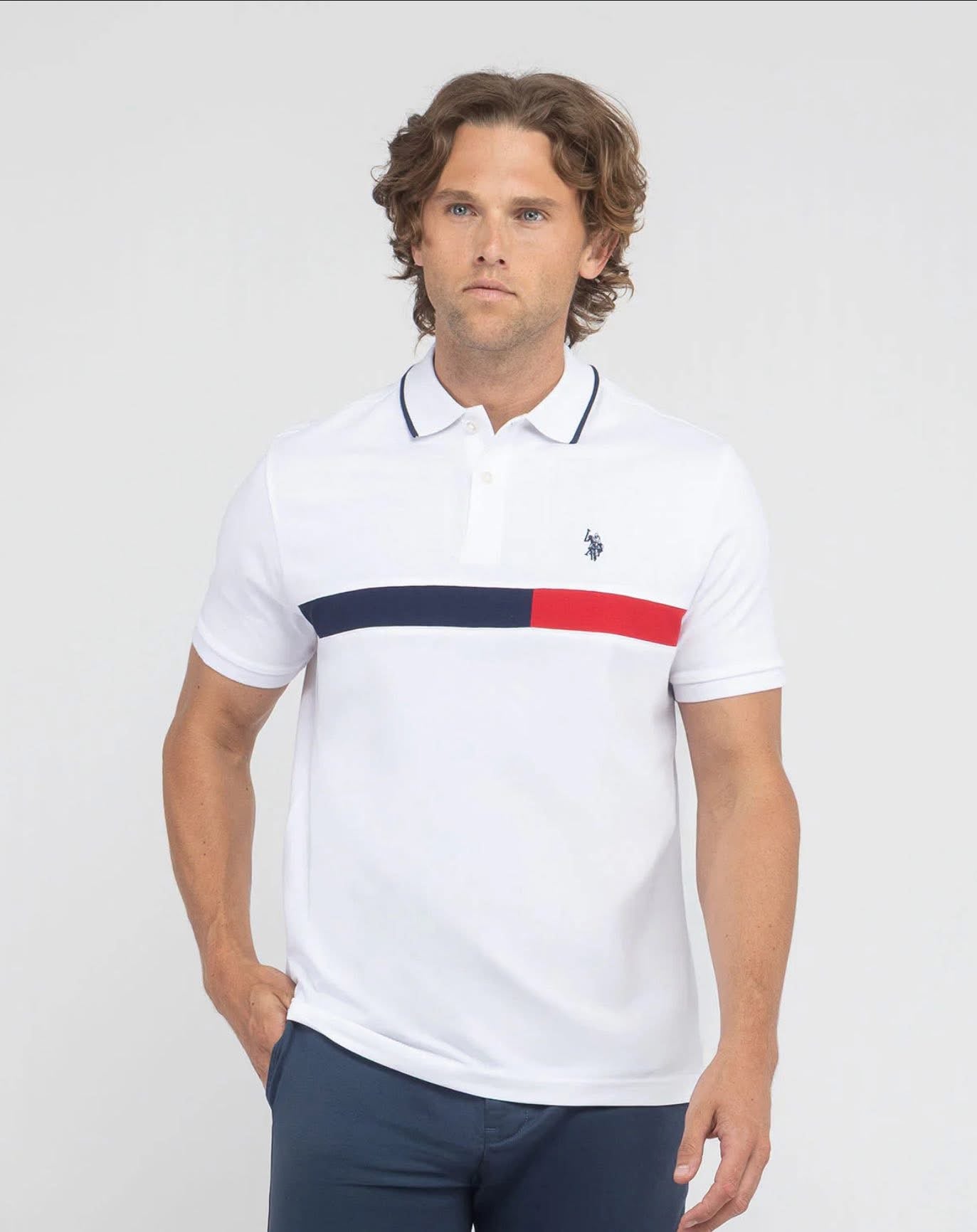 U.S. Polo Assn. Men's Vertical Wordmark Graphic T-Shirt