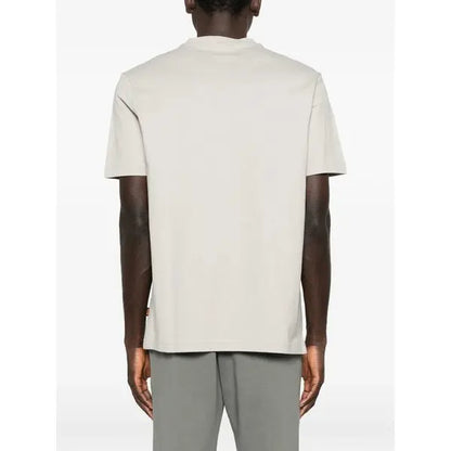 BOSS Men's White Vertical Fade-Effect Stripe Luxury T-Shirt