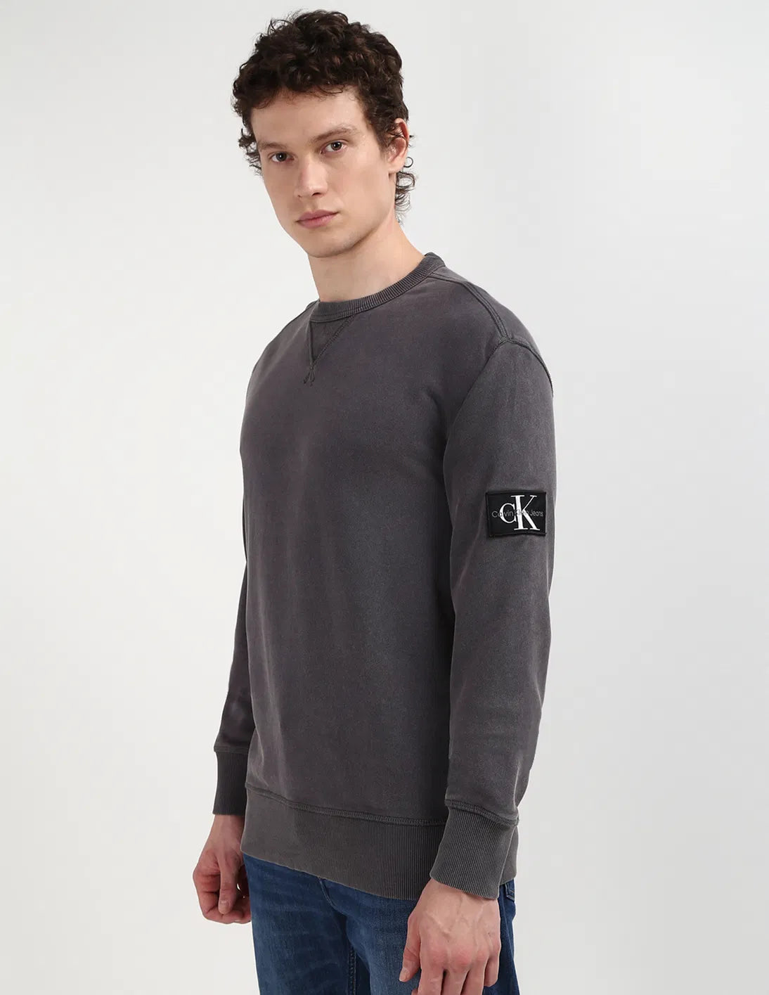 Calvin Klein Jeans Men's Crewneck Sweatshirt – Blue