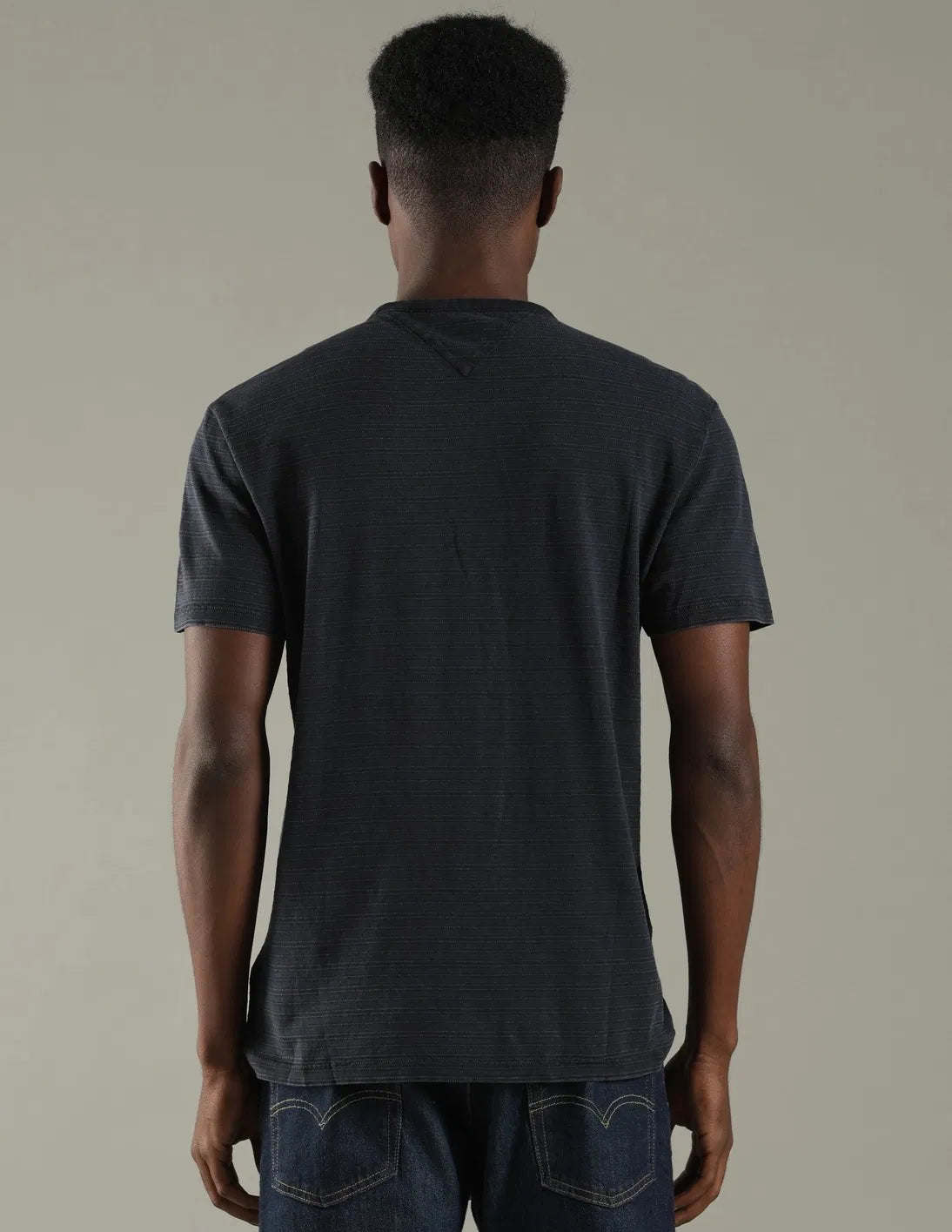 Tommy Jeans Men's Slub Textured Tonal Logo T-Shirt