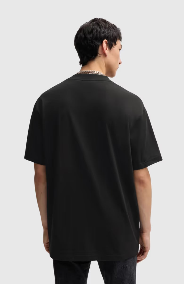 HUGO Men's Continuous One-Line Logo Luxury T-Shirt