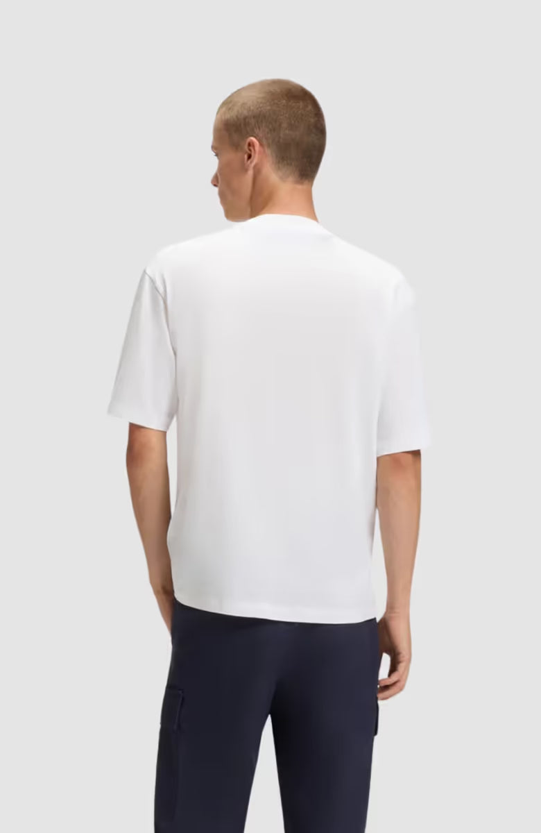 BOSS Men's Heritage Diagonal Stripe Logo Luxury T-Shirt