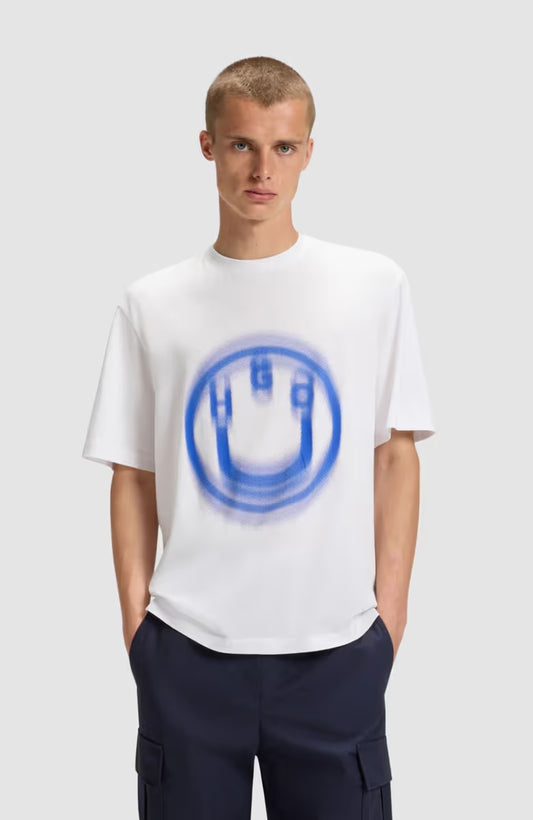 BOSS Men's Heritage Diagonal Stripe Logo Luxury T-Shirt