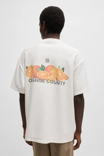 HUGO Men's Orange County Graphic Luxury T-Shirt