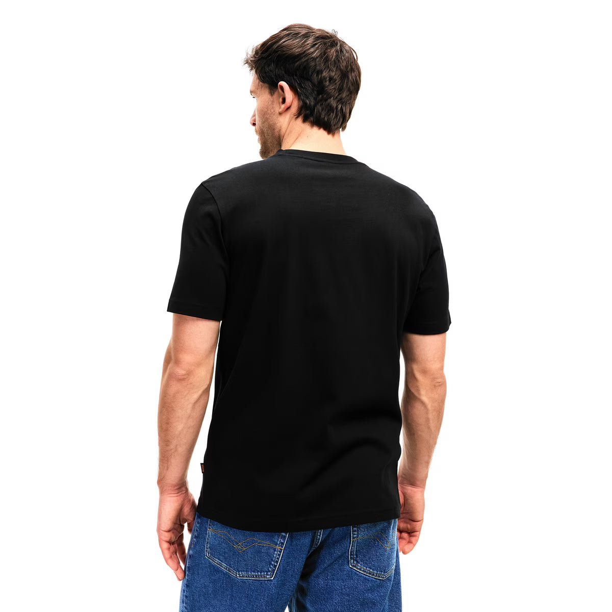 BOSS Men's Distressed Box Logo Luxury T-Shirt