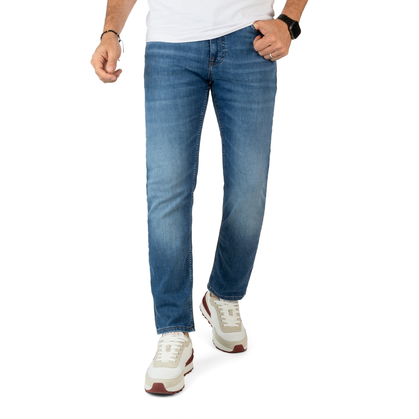BOSS Men's Soft Motion Premium Stretch Denim Jeans