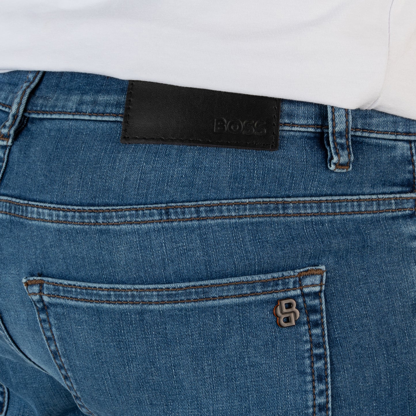 BOSS Men's Soft Motion Premium Stretch Denim Jeans
