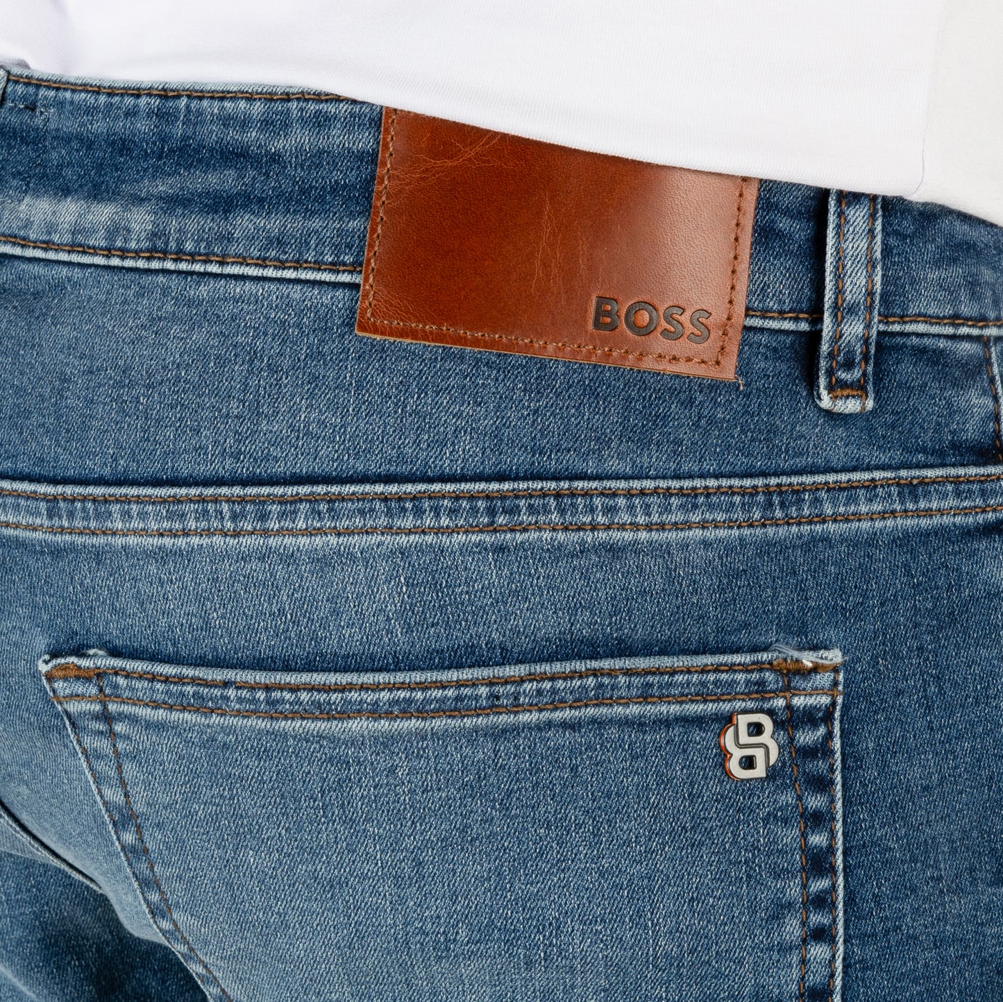 BOSS Men's Soft Motion Slim Fit Stretch Jeans