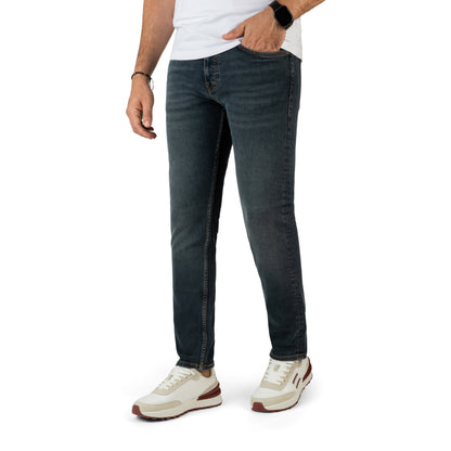 BOSS Men's Authentic Slim-Leg Jeans with Signature Logo Detail