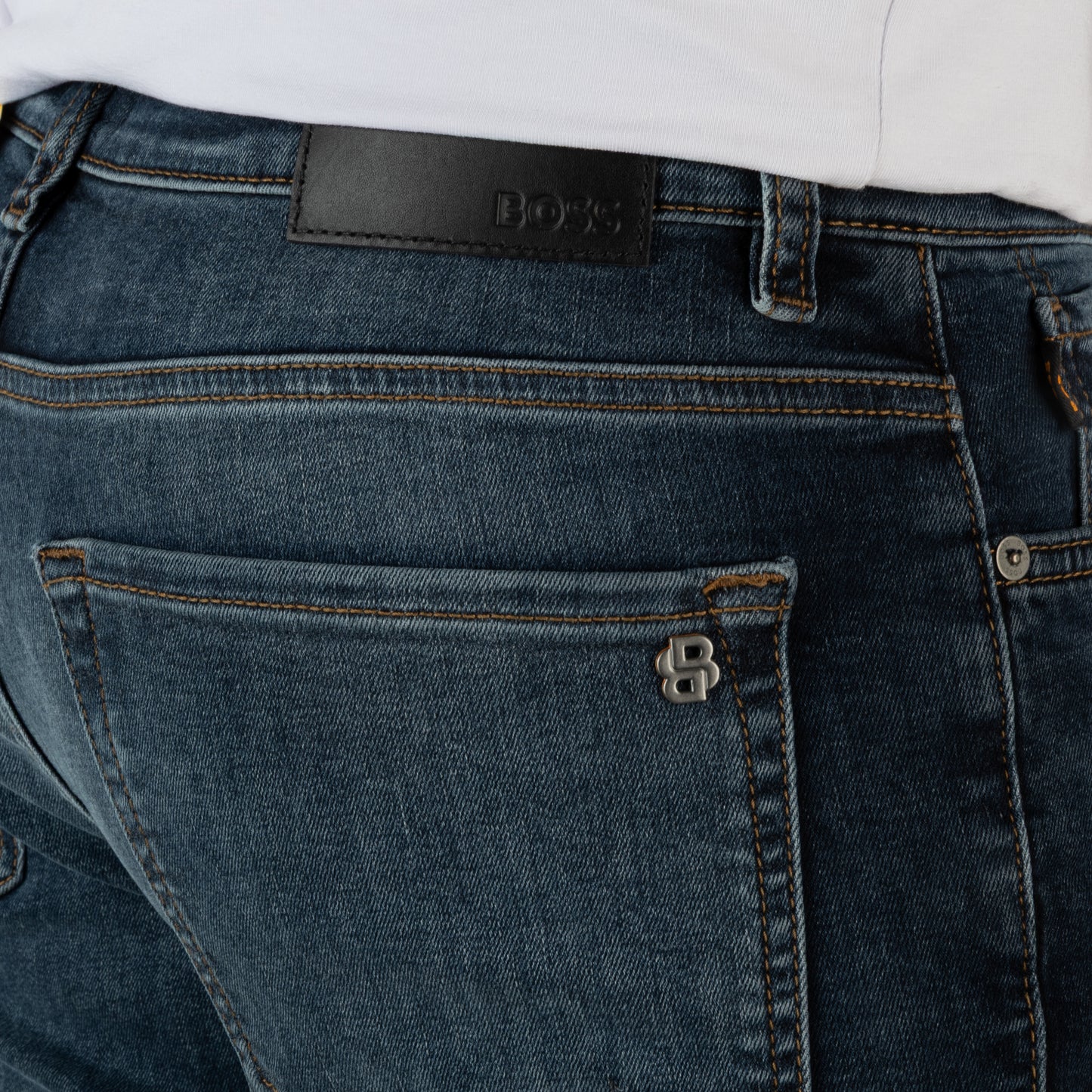 BOSS Men's Soft Motion Slim Fit Denim Jeans