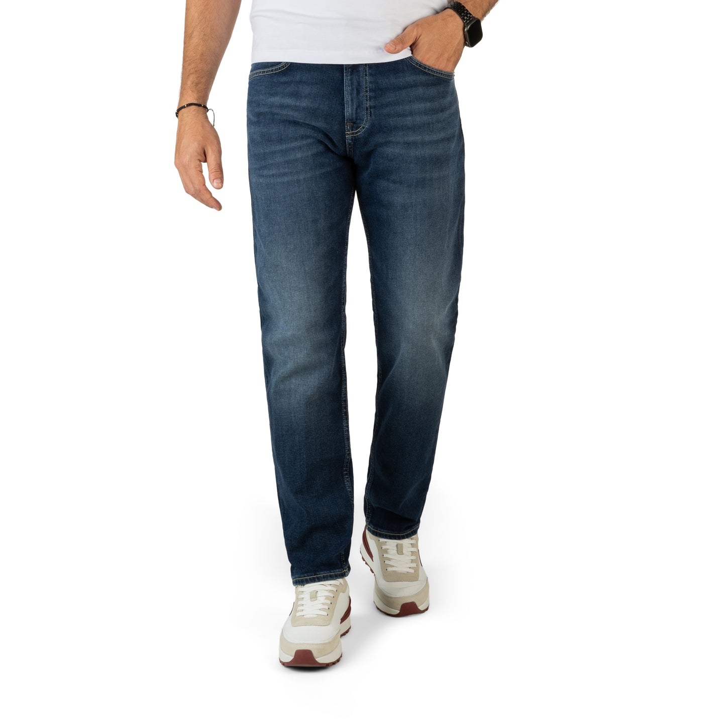 BOSS Soft Motion High-Performance Stretch Denim Trousers