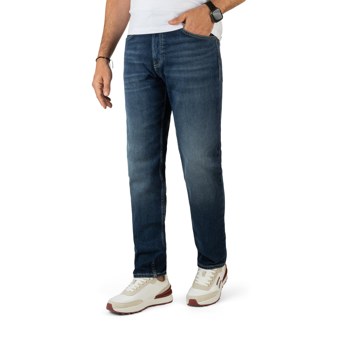 BOSS Soft Motion High-Performance Stretch Denim Trousers