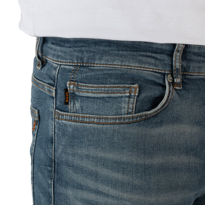 BOSS Men's Maine Regular-Fit Cashmere-Touch Jeans