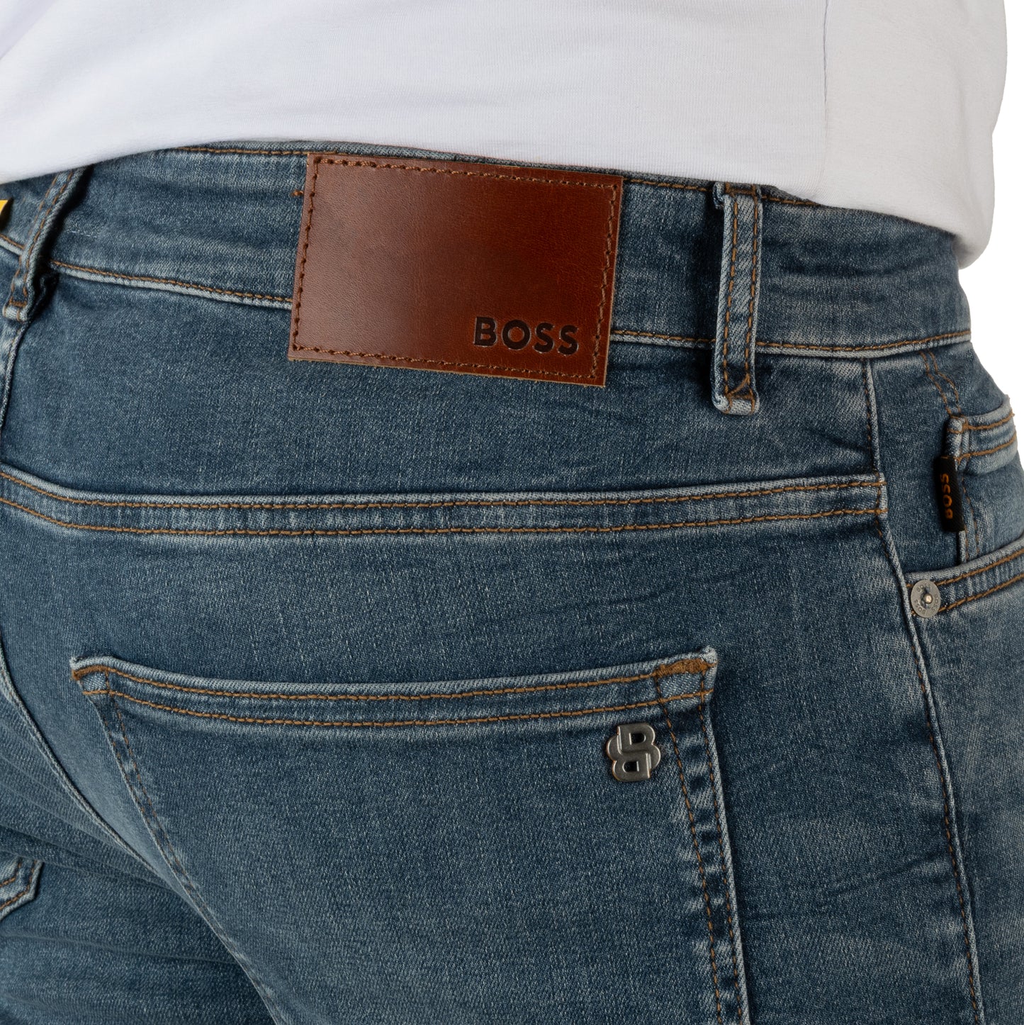 BOSS Men's Maine Regular-Fit Cashmere-Touch Jeans