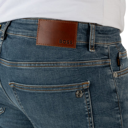 BOSS Men's Maine Regular-Fit Cashmere-Touch Jeans
