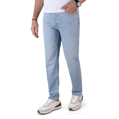 HUGO Men's Regular Fit Tapered Jeans with Red Label