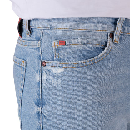 HUGO Men's Regular Fit Tapered Jeans with Red Label