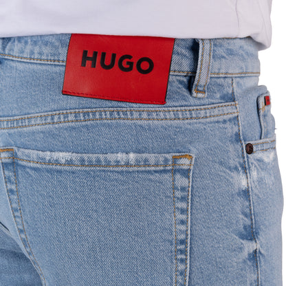HUGO Men's Regular Fit Tapered Jeans with Red Label