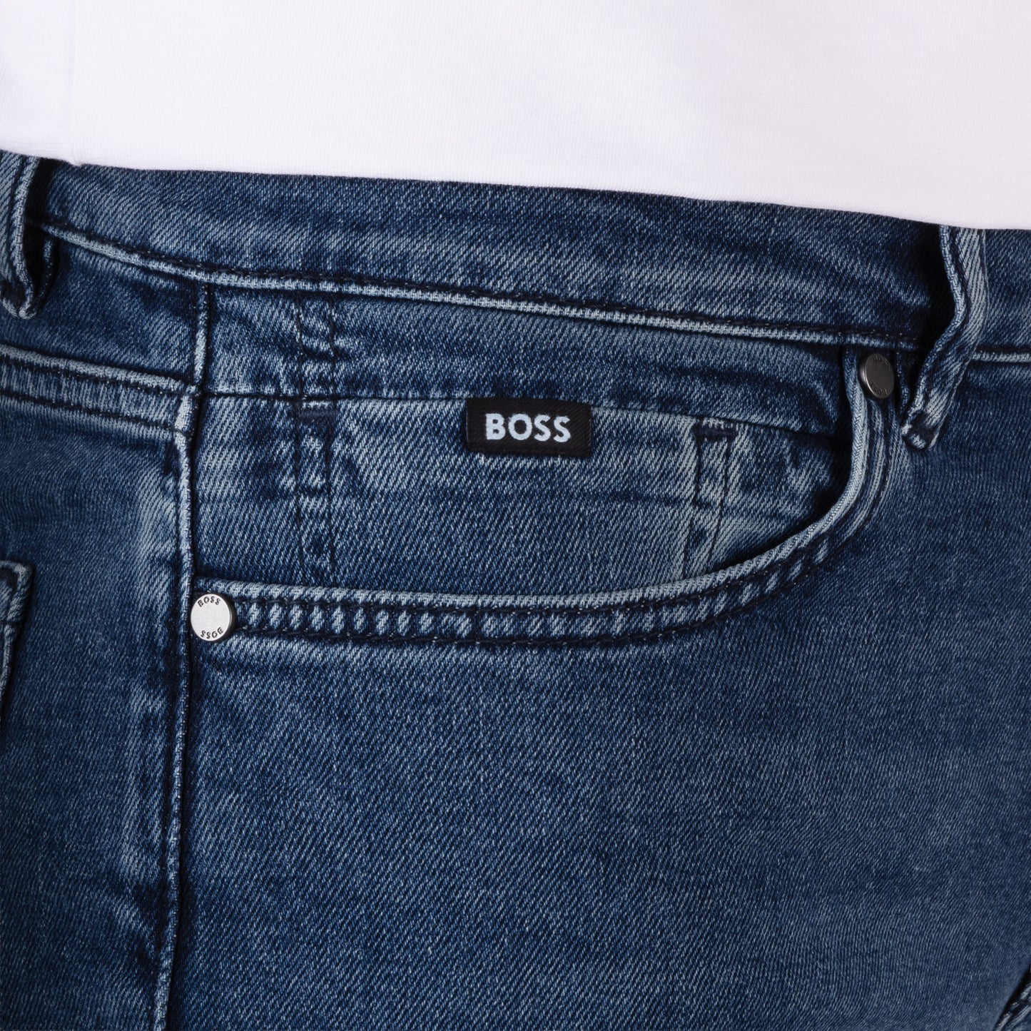 BOSS Men's Delaware Slim Fit Stretch Denim Jeans