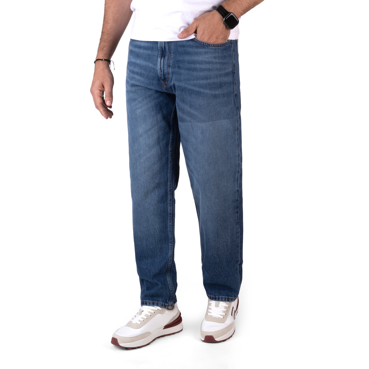HUGO Men's Slim-Fit Stretch Denim Jeans with Signature Red Label
