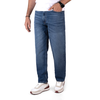 HUGO Men's Slim-Fit Stretch Denim Jeans with Signature Red Label