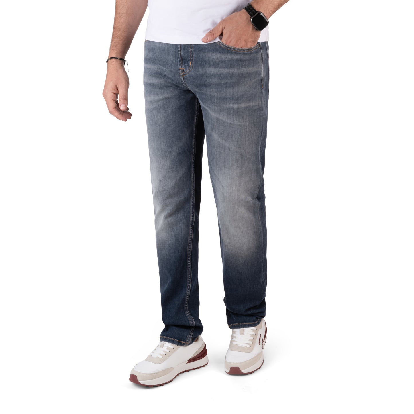 BOSS Men's Delaware Slim Fit Stretch Denim Jeans