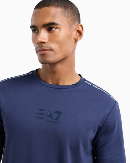 Emporio Armani LOGO SERIES CREW-NECK T-SHIRT IN A STRETCH BLEND