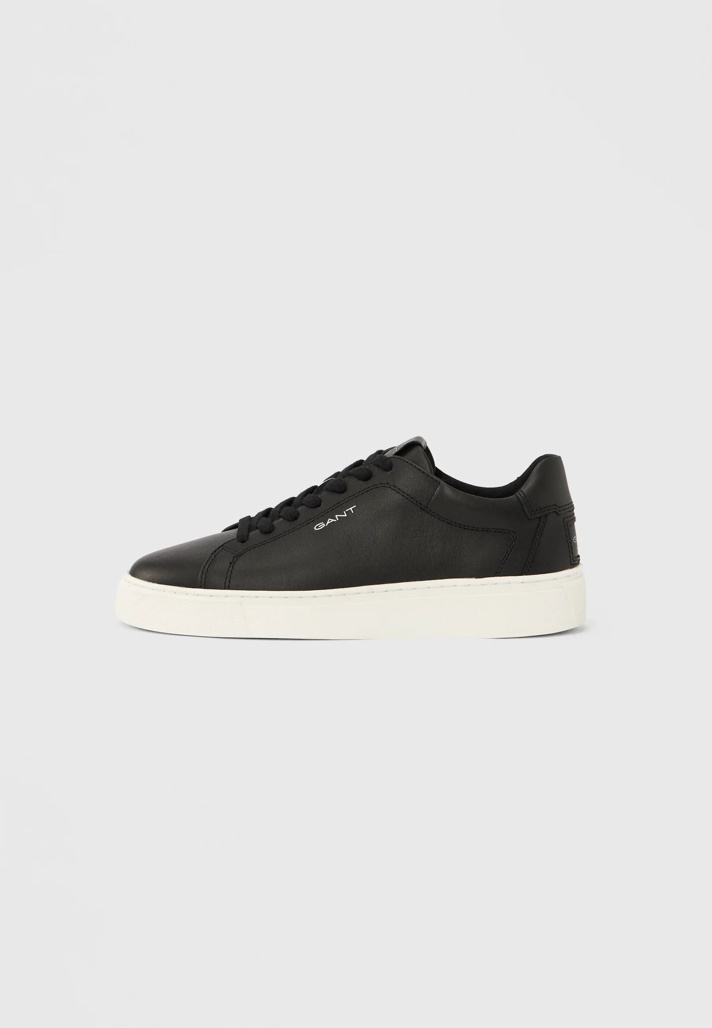 GANT Premium Leather Cupsole Sneakers in Black & White