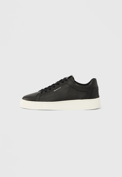 GANT Premium Leather Cupsole Sneakers in Black & White
